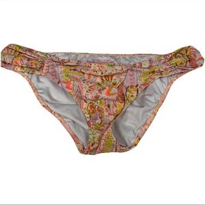 Y2K Victorias Secret Size Medium Knockout Cheeky Bikini Bottoms Orange Purple